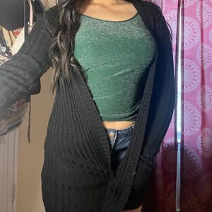 Vintage heirloom collectibles black cardigan